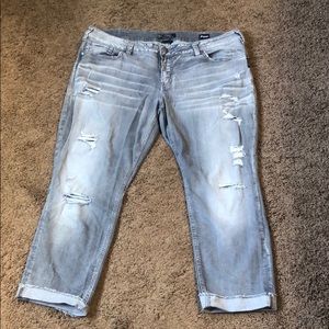 Silver Suki Ankle Slim Jeans Plus Size 22w